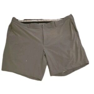 Cutter & Buck Mens 50B Golf Shorts Beige Gray Polyester Spandex DryTec Big